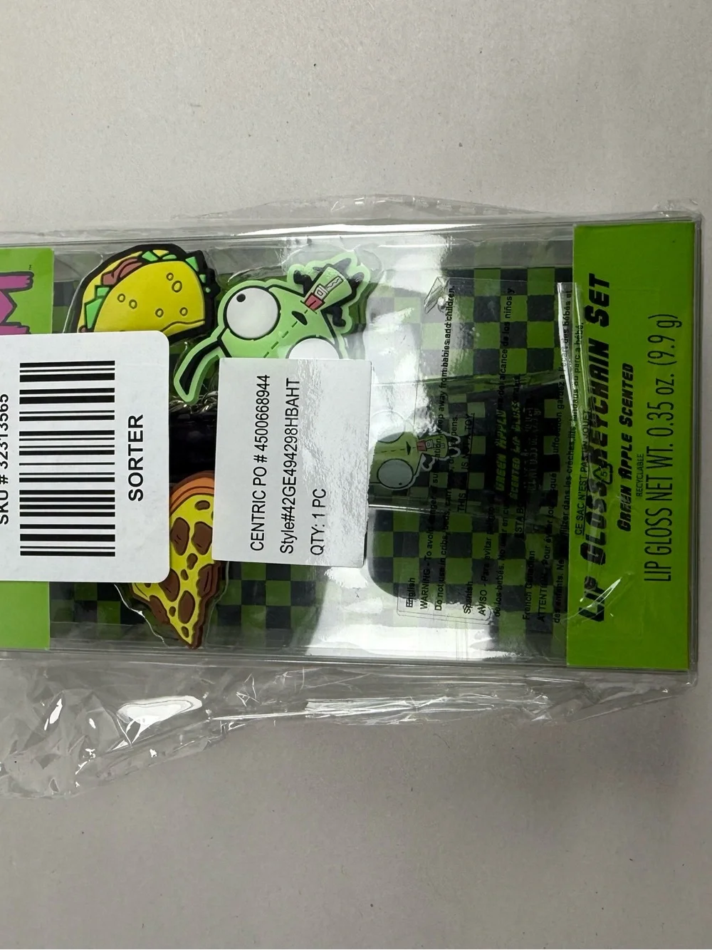 Invader Zim Lip Gloss Key Chain Set